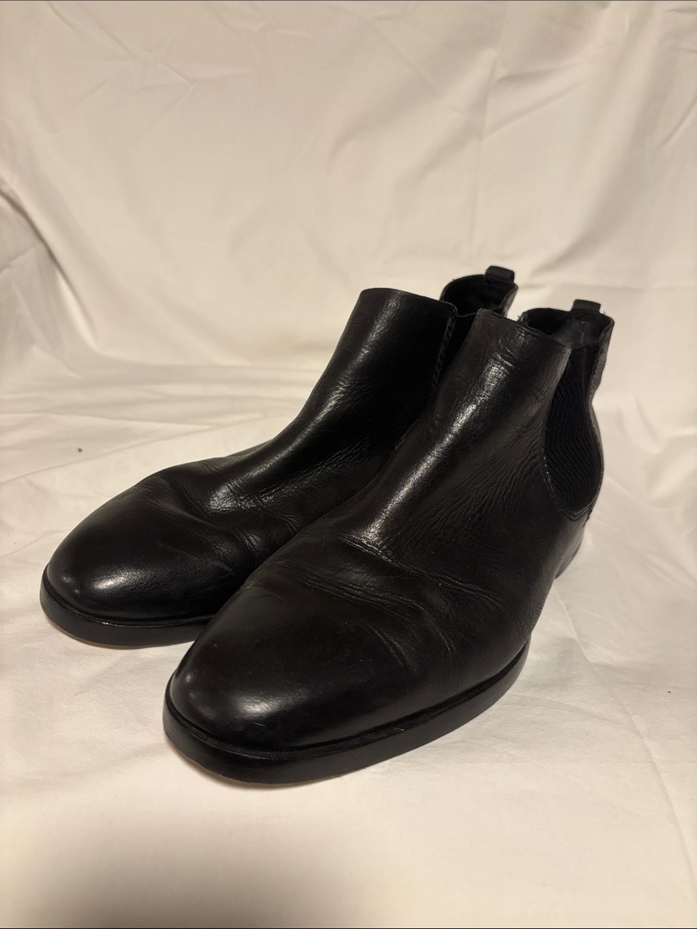 Kork-Ease Men's Black Leather Chelsea Boots